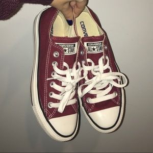 Burgundy Converse